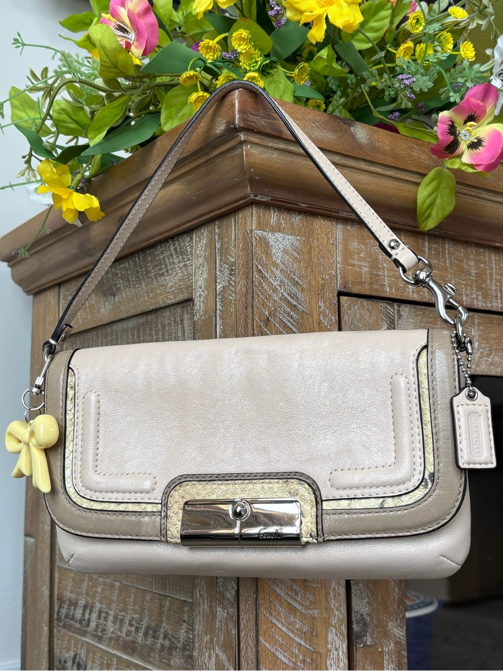 🤍⭐️🤍COACH Spectator Kristin Large Wristlet Mini Bag🤍⭐️🤍